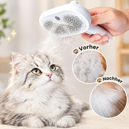 KredoPfoten™ 3-in-1 Steam Brush for Dogs & Cats