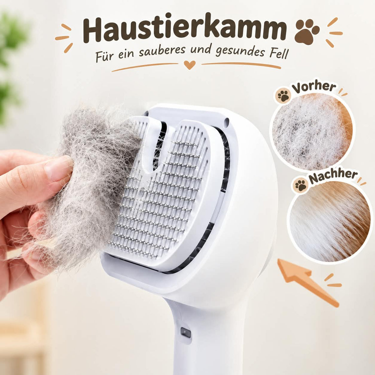 KredoPfoten™ 3-in-1 Steam Brush for Dogs & Cats